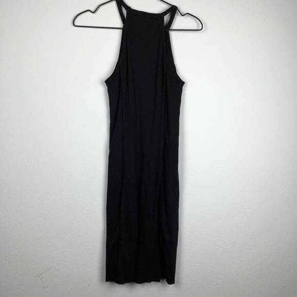 Splendid • Black Ribbed Tank Bodycon Basic Dress - Picture 8 of 8